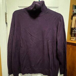2X Lands End Turtleneck Sweater